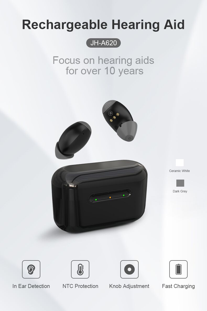 JH-A620 in ear detection to avoid feedback nobe volume